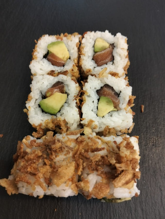 Saumon avocat crispy